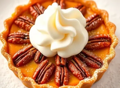 Tarte aux patates douces et noix de pecan