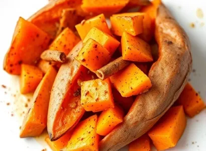 Pommes de terre au miel et cannelle