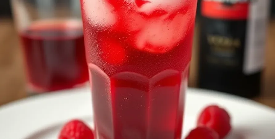 Cocktail aux framboises