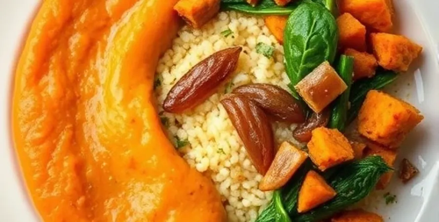 Purée de patates douces au cousse
