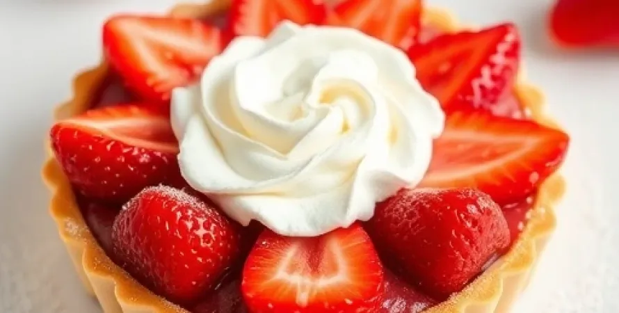 Tarte aux fraises fraîches