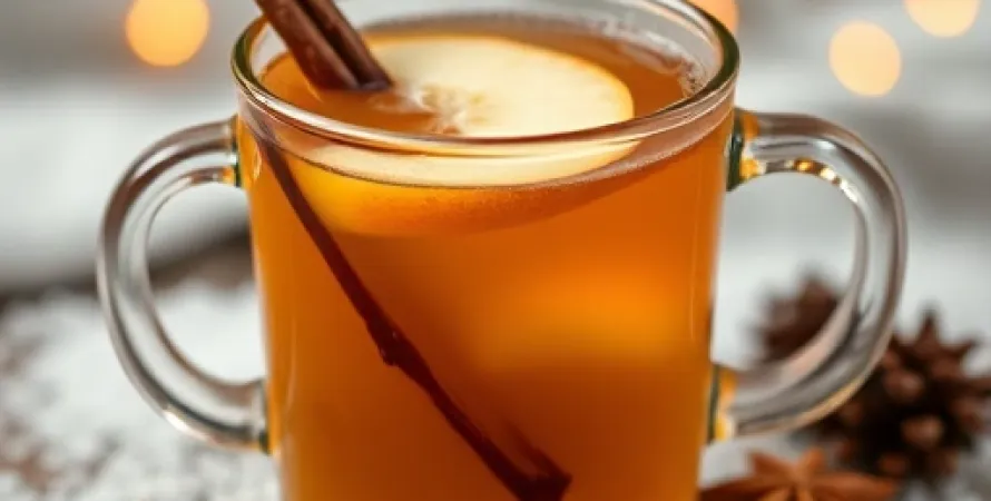 Boisson au cidre et vanille