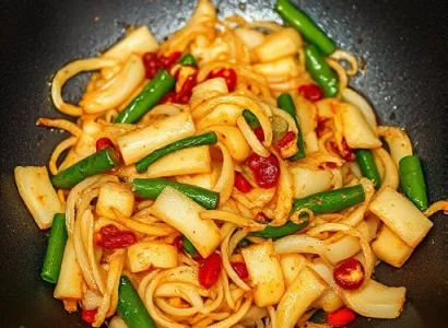 Poivron et oignon sauté