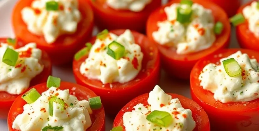 Tomates Cerises Farcies au Fromage