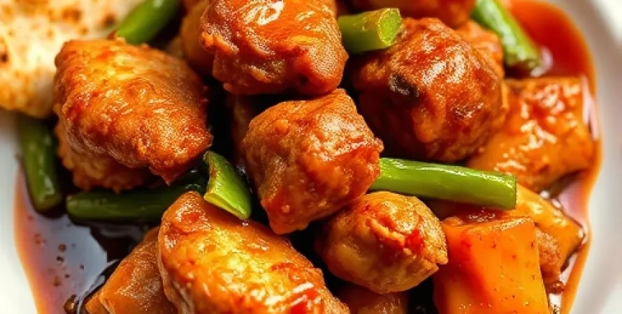 Poulet Chinois à la touche indienne