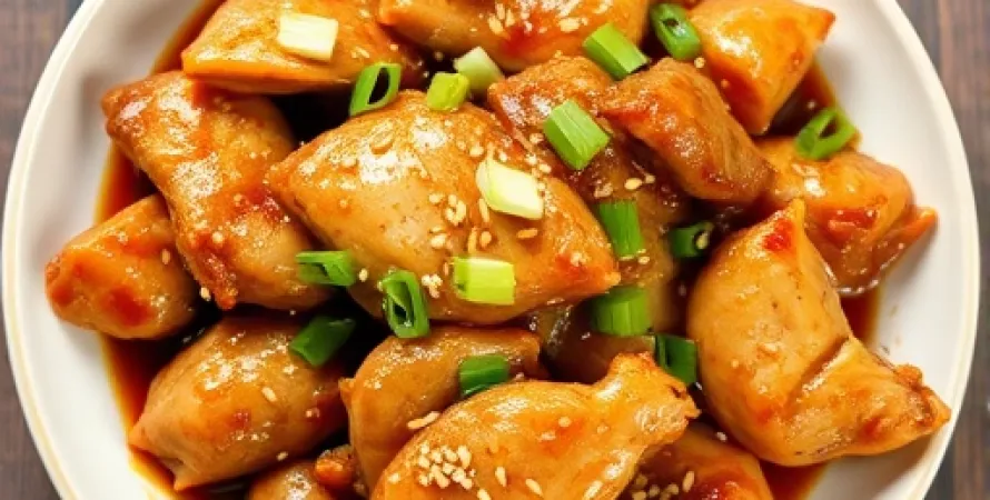 Poulet cuit à l'asiatique