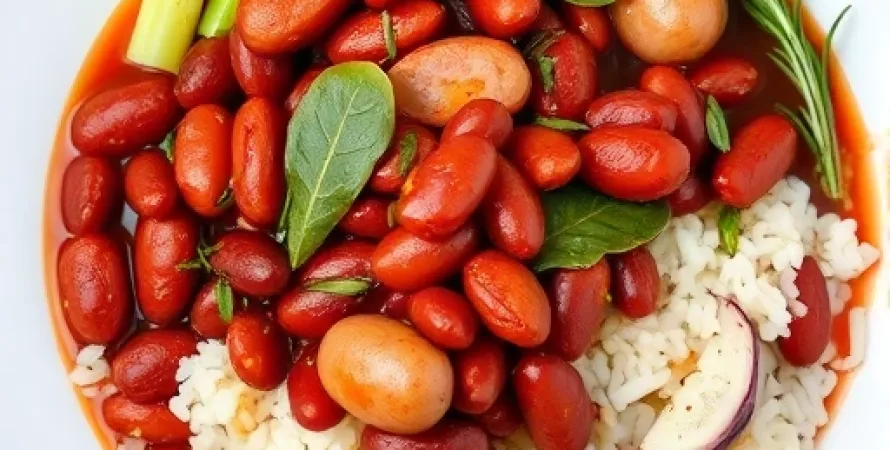 Haricots rouges au saumure