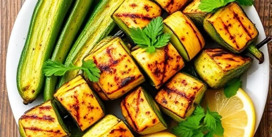 Courgettes roti au cumin
