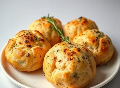 Buns de focaccia aux herbes