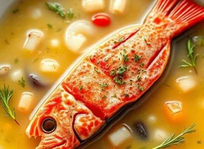 Poisson Rouge Court-Bouillon