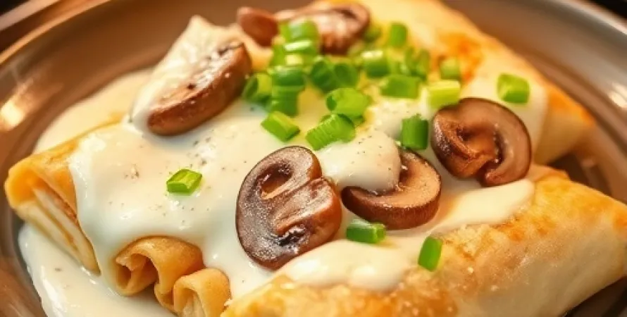 Rouleaux de pizza blancs
