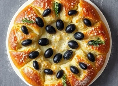 Pain aux olives noires