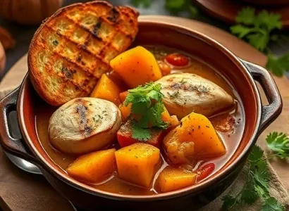 Pot au feu de poulet et courge