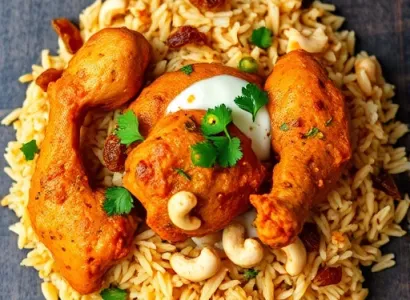 Poulet au riz indien épicé