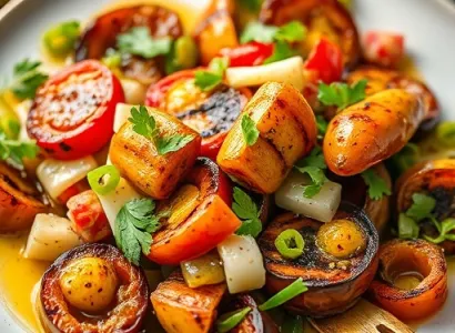 Salade de poivrons mélangés