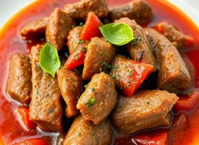 Boeuf italien cuit douce