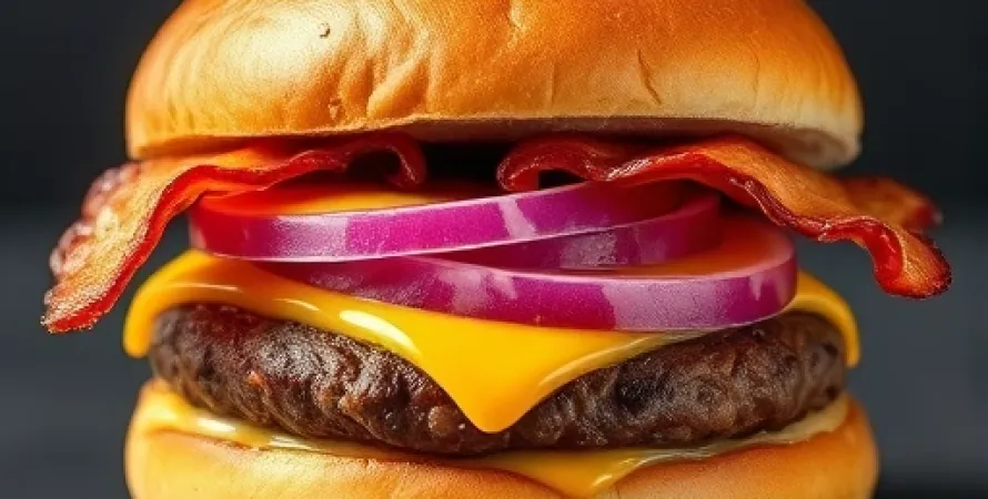 Burger au fromage et bacon