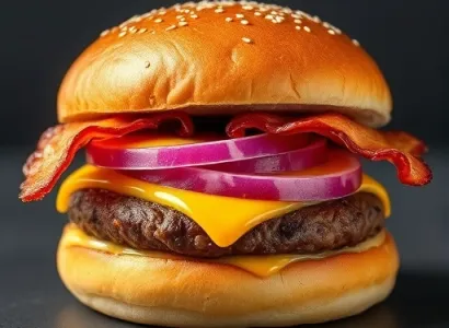 Burger au fromage et bacon