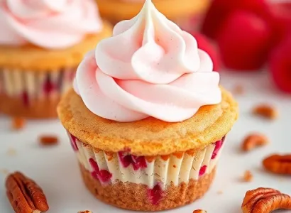 Cupcakes aux framboises
