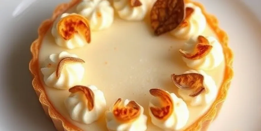 Tarte au lait de coco et tapioca