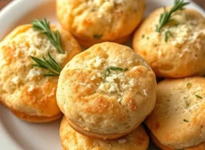 Biscuits au fromage et romarin