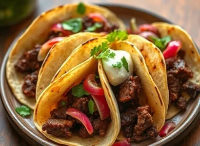 Tacos de boeuf adobo