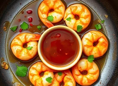 Crevettes au citron et au cilantro