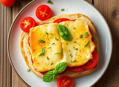 Sandwich au fromage et aux tomates
