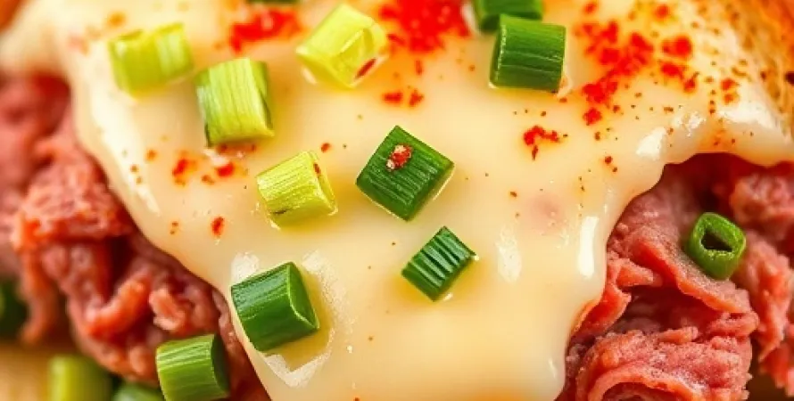 Toasts au boeuf corned et fromage suisses