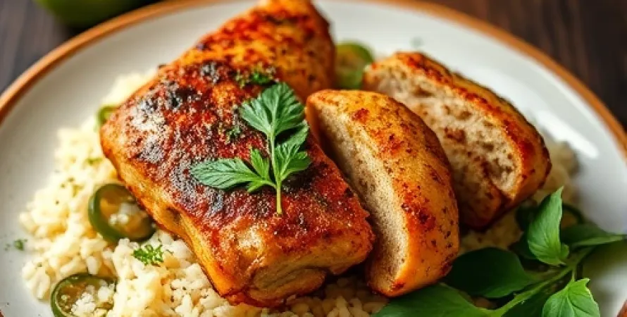 Poulet au Mole Vert