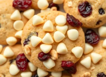 Biscuits aux cerises et noix de cashew
