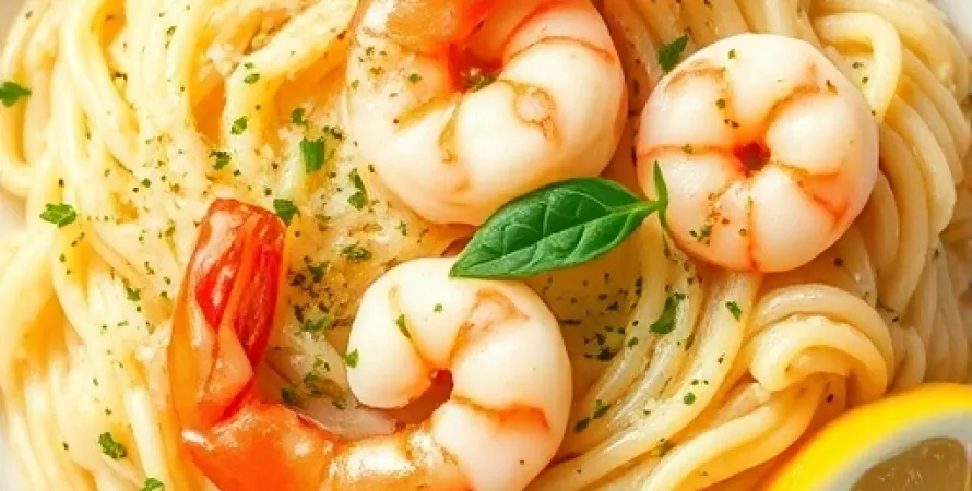 Risotto au citron et crevettes
