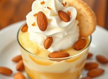 Dessert froid aux amandes