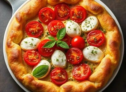 Tarte aux pommes de terre et mozzarella