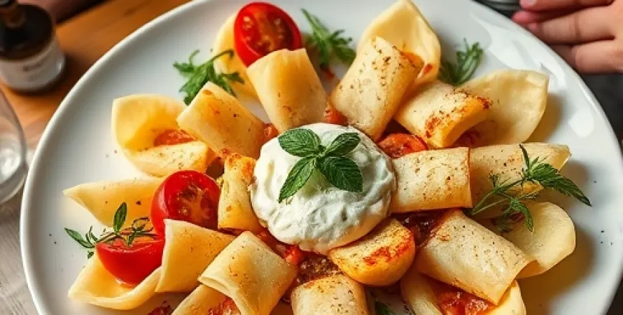 Pâtes bow-tie au saumon, spinach, tomates et crème
