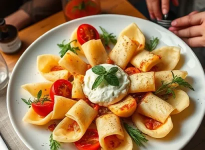 Pâtes bow-tie au saumon, spinach, tomates et crème