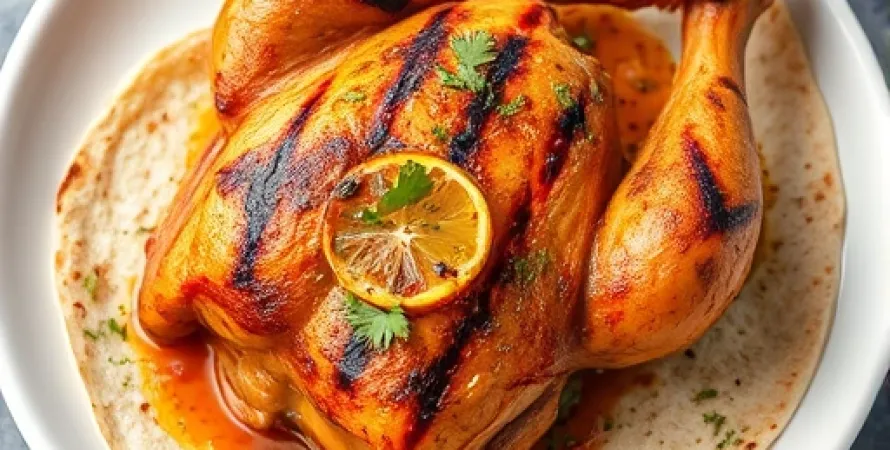 Poulet rôti à la méditerranéenne