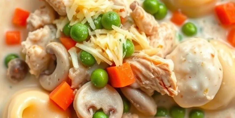 Tortellinis au poulet et fromage