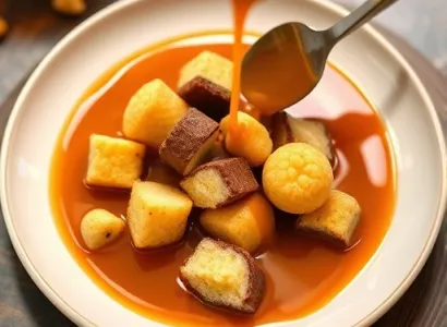 Caramel fondue aux chocolat