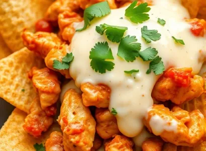 Cuillères au poulet piquant