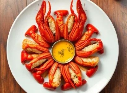 Queue de homard farcie au four