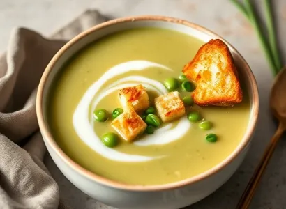 Soupe de pois fraîche