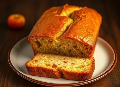 Pain aux bananes et aux abricots