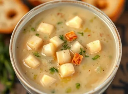 Potage irlandais aux poireaux et pommes de terre