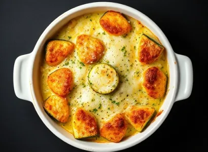 Gratin de courgettes au parmesan
