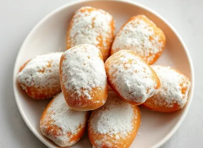 Beignets au lait et sucre