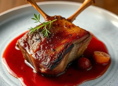Cuisse de chevreuil rôtie