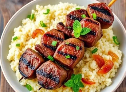 Brochettes d'agneau au yogourt
