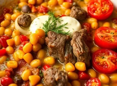 Casserole de haricots Pinto et boeuf haché