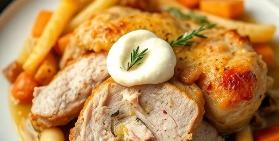 Poulet au four slow cooker